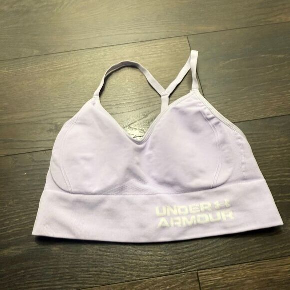Under Armour Women’s Medium Lavender Sports Bra - Picture 1 of 3